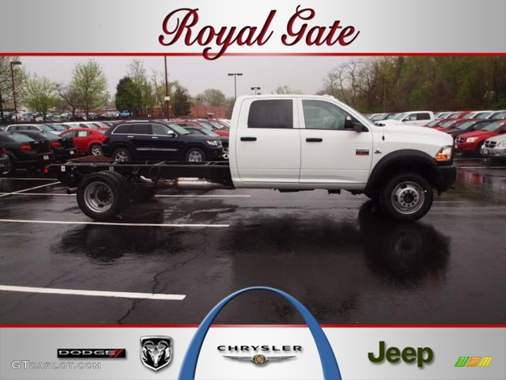 2012 Ram 4500 HD ST Crew Cab Chassis 4x4 - Bright White / Dark Slate/Medium Graystone photo #1