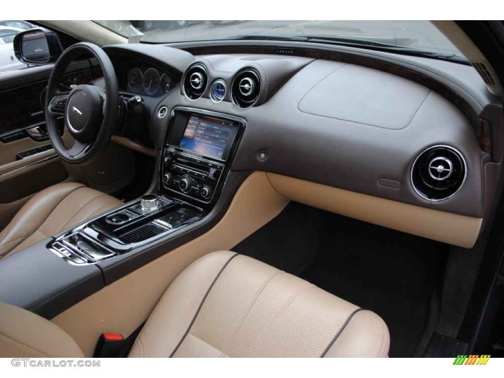 2011 Jaguar XJ XJL Supercharged Cashew/Truffle Dashboard Photo #62790090