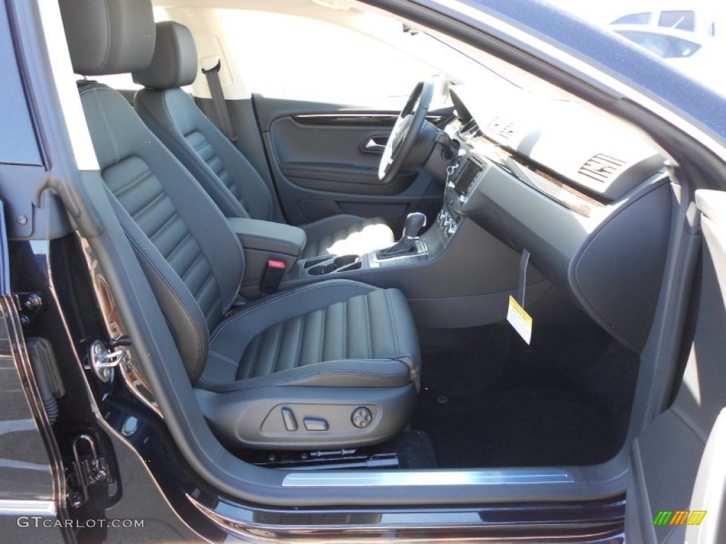 Black Interior 2013 Volkswagen CC V6 Lux Photo #62790408