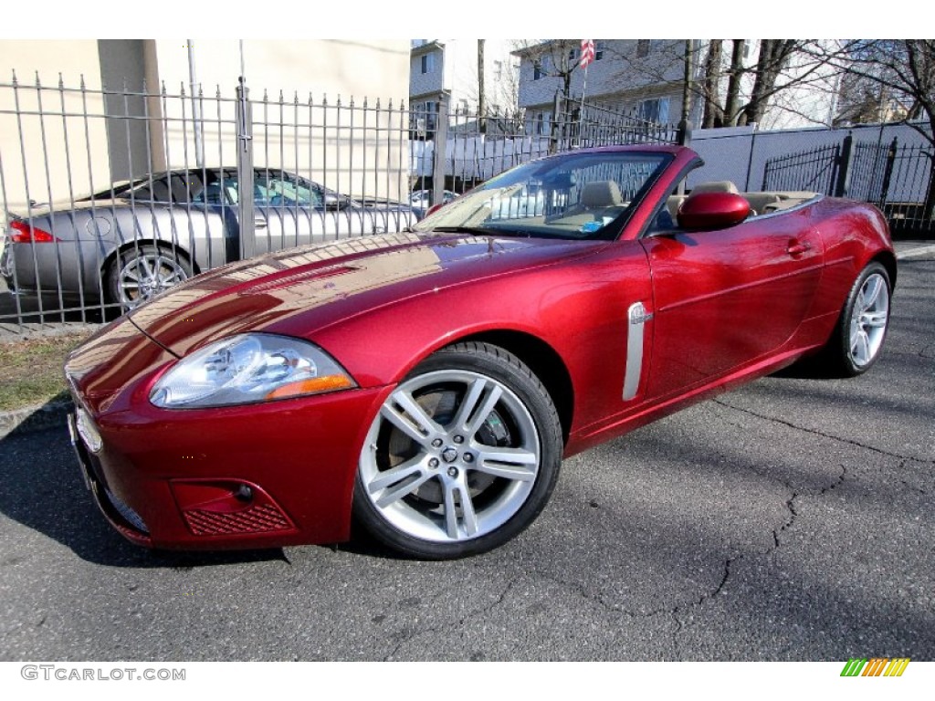 2008 XK XKR Convertible - Radiance Red Metallic / Caramel photo #8