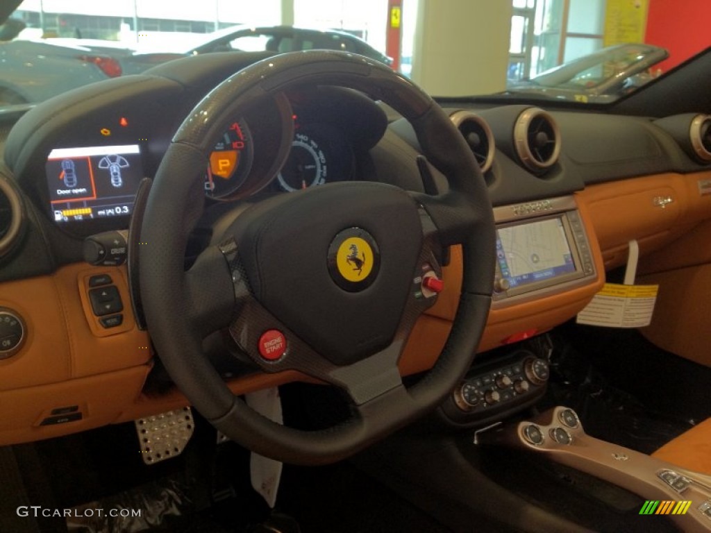 2012 Ferrari California Standard California Model Cuoio (Beige) Steering Wheel Photo #62791415