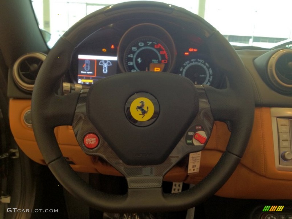 2012 Ferrari California Standard California Model Cuoio (Beige) Steering Wheel Photo #62791440