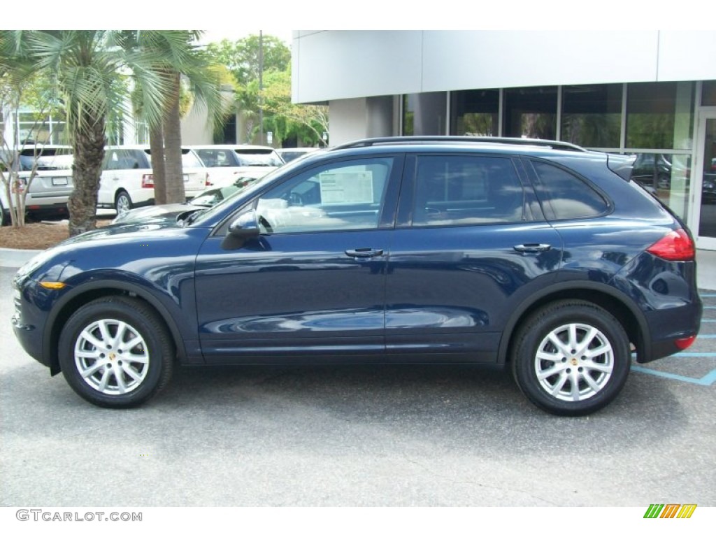 Dark Blue Metallic 2012 Porsche Cayenne Standard Cayenne Model Exterior Photo #62791960