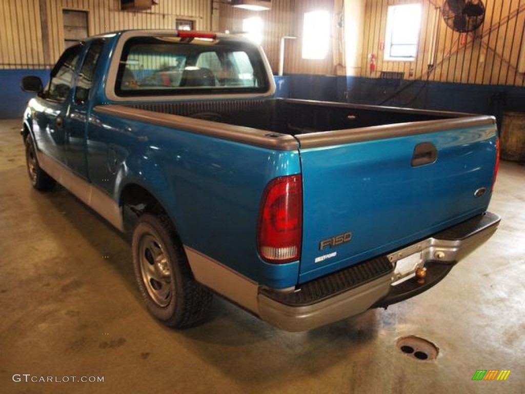 1998 F150 XL SuperCab - Teal Metallic / Medium Graphite photo #2