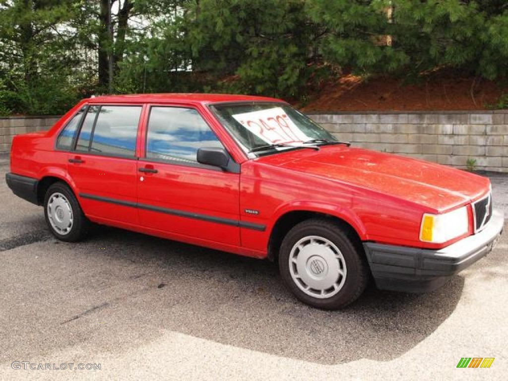 1995 940 Turbo Sedan - Red / Beige photo #1