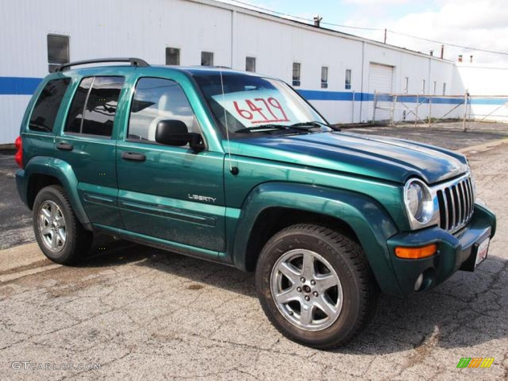 2004 Liberty Limited 4x4 - Timberline Green Pearl / Light Taupe/Taupe photo #1