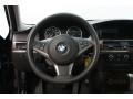 Black 2007 BMW 5 Series 550i Sedan Steering Wheel