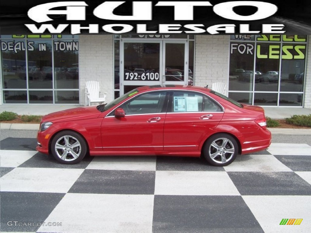 2011 C 300 Sport - Mars Red / Almond/Mocha photo #1