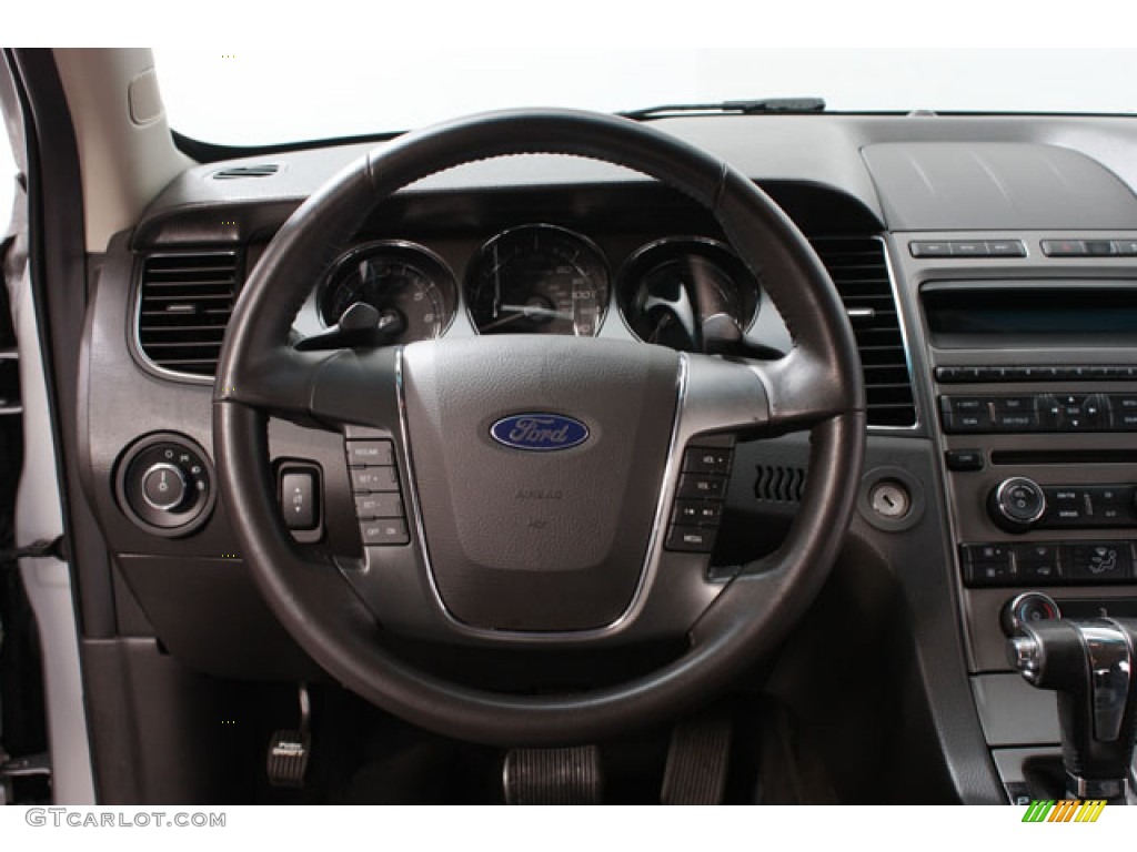 2010 Ford Taurus SEL Charcoal Black Steering Wheel Photo #62794354