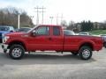 2012 Vermillion Red Ford F350 Super Duty XLT SuperCab 4x4  photo #5