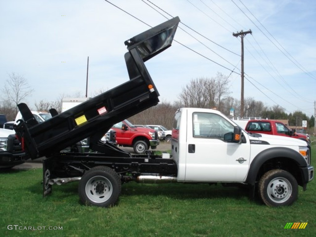 Oxford White 2012 Ford F550 Super Duty XL Regular Cab 4x4 Dump Truck Exterior Photo #62795350