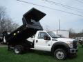 Oxford White - F550 Super Duty XL Regular Cab 4x4 Dump Truck Photo No. 2