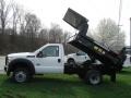 Oxford White - F550 Super Duty XL Regular Cab 4x4 Dump Truck Photo No. 5