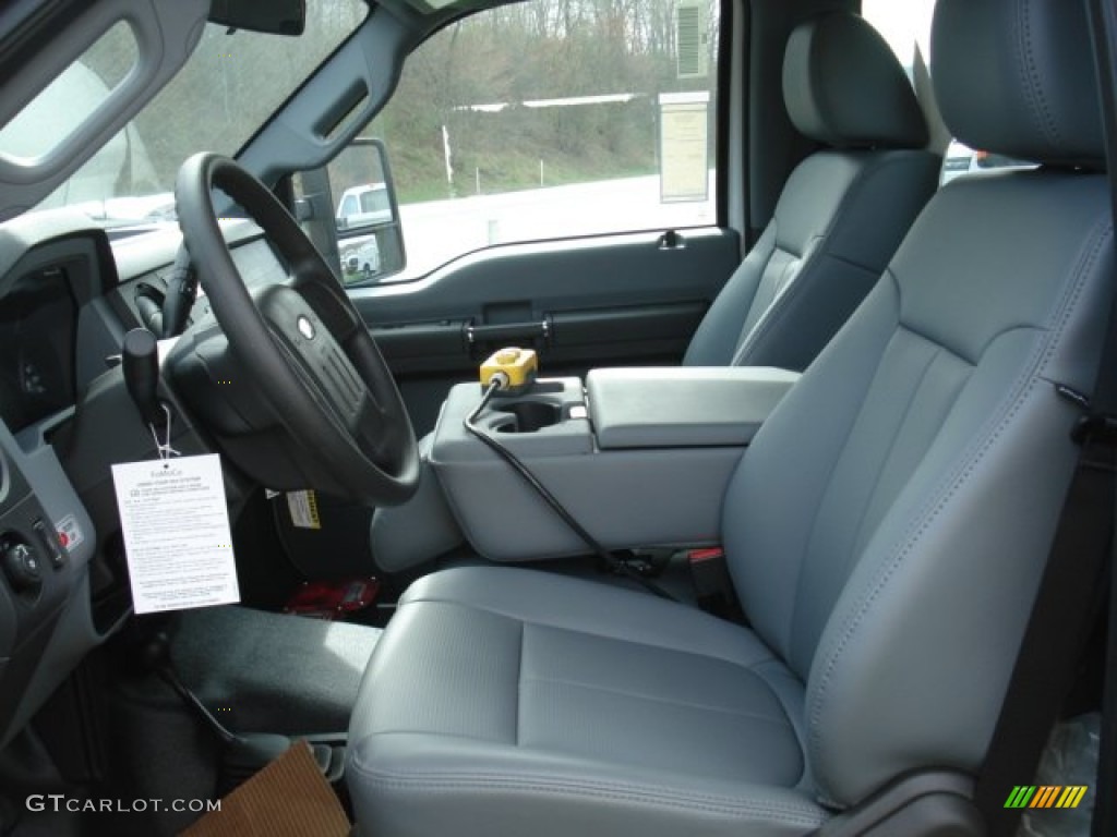 Steel Interior 2012 Ford F550 Super Duty XL Regular Cab 4x4 Dump Truck Photo #62795439