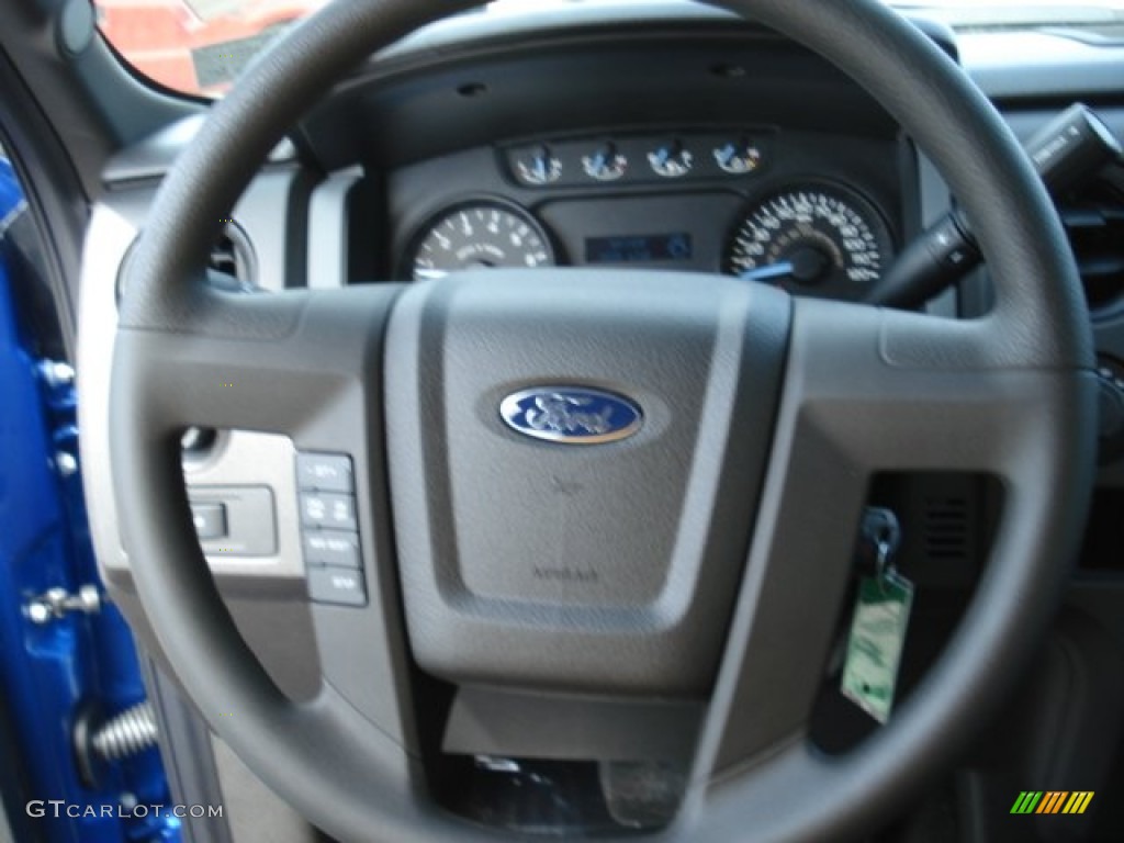 2012 F150 STX SuperCab 4x4 - Blue Flame Metallic / Steel Gray photo #18