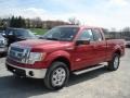 2012 Red Candy Metallic Ford F150 Lariat SuperCab 4x4  photo #4