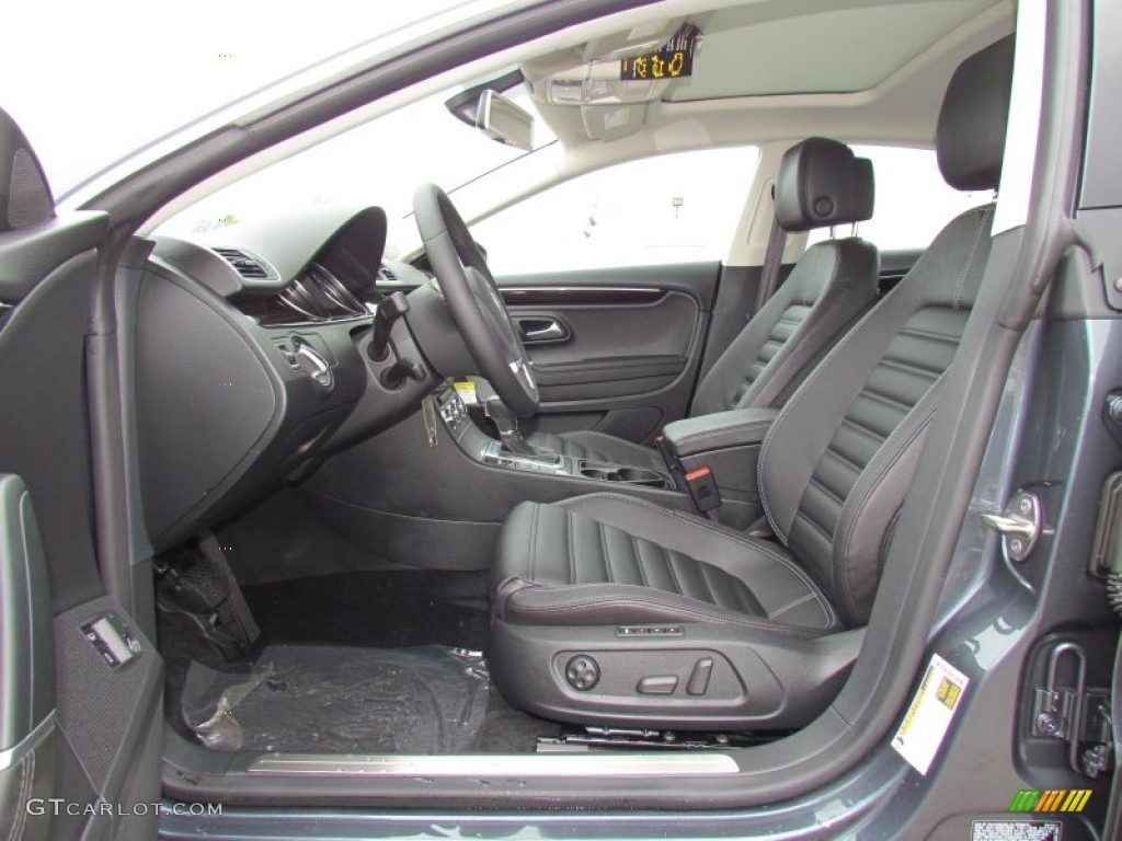 Black Interior 2013 Volkswagen CC V6 Lux Photo #62796186