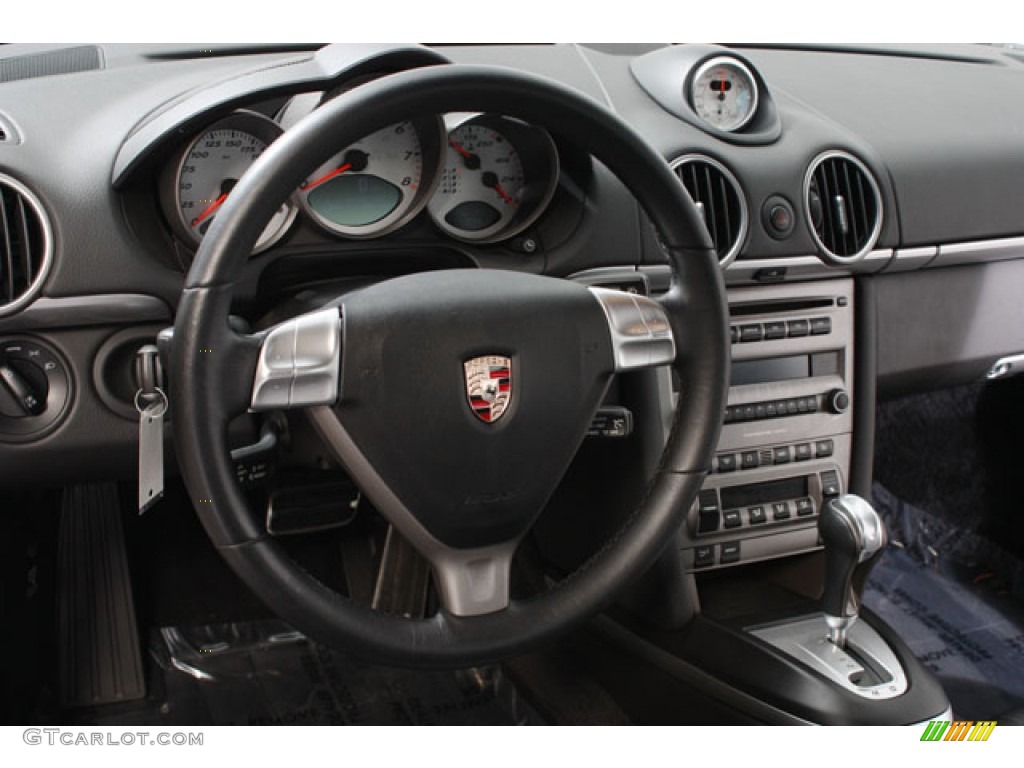 2007 Porsche Cayman S Black Steering Wheel Photo #62796295