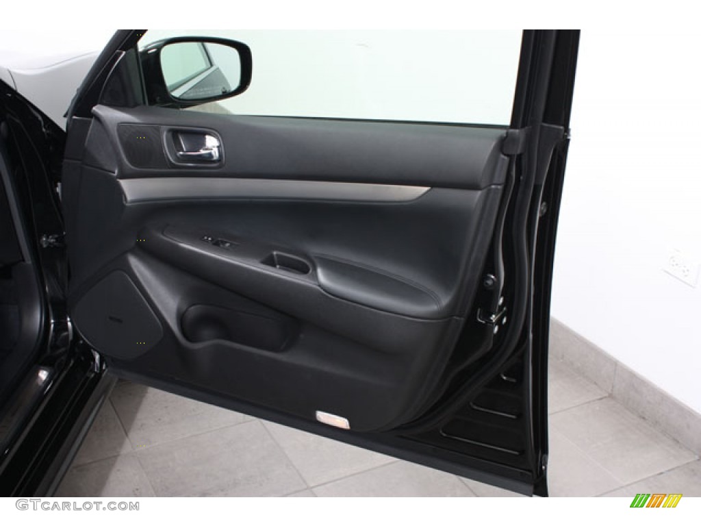 2012 Infiniti G 37 x S Sport AWD Sedan Graphite Door Panel Photo #62797235