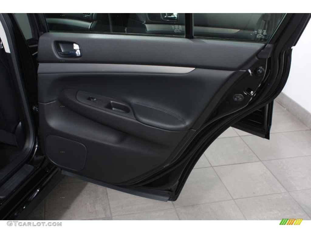 2012 Infiniti G 37 x S Sport AWD Sedan Graphite Door Panel Photo #62797243