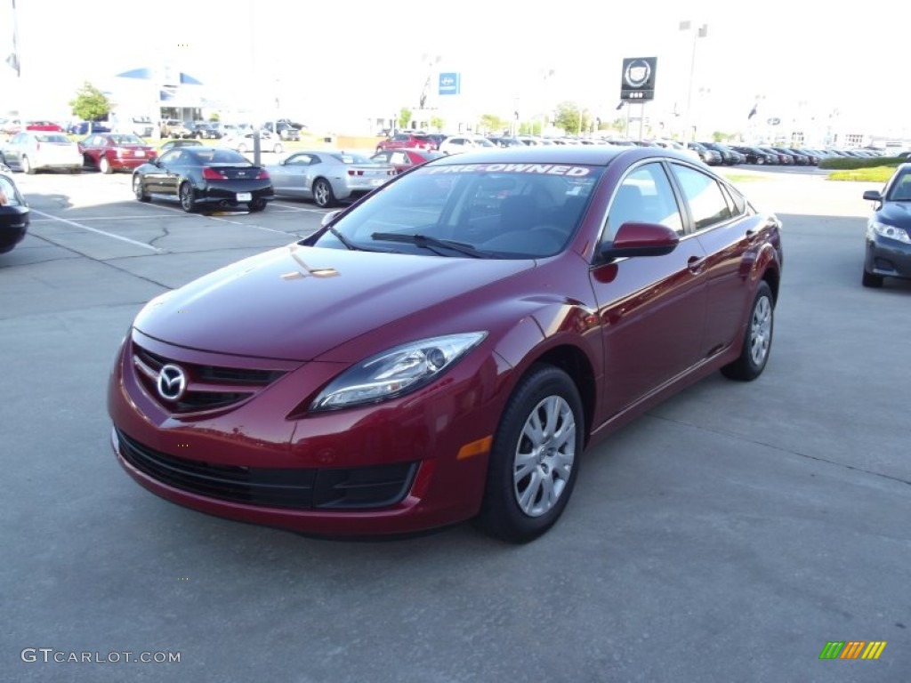 2011 MAZDA6 i Sport Sedan - Sangria Red Mica / Black photo #1