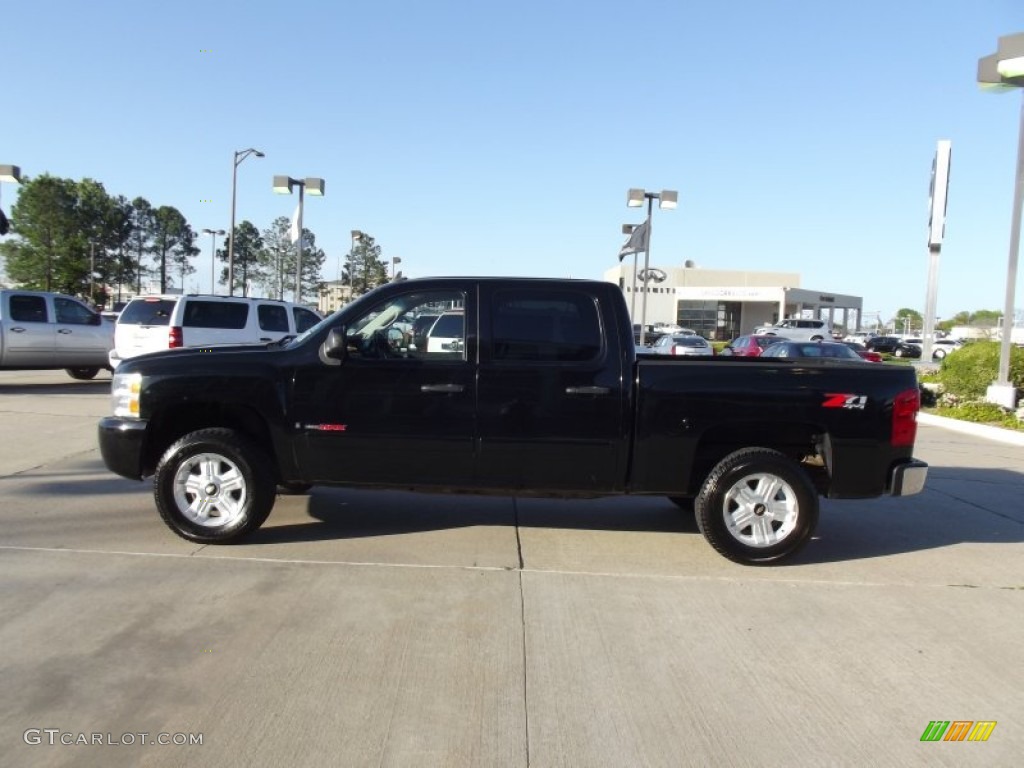 2007 Silverado 1500 LT Crew Cab 4x4 - Black / Ebony Black photo #7