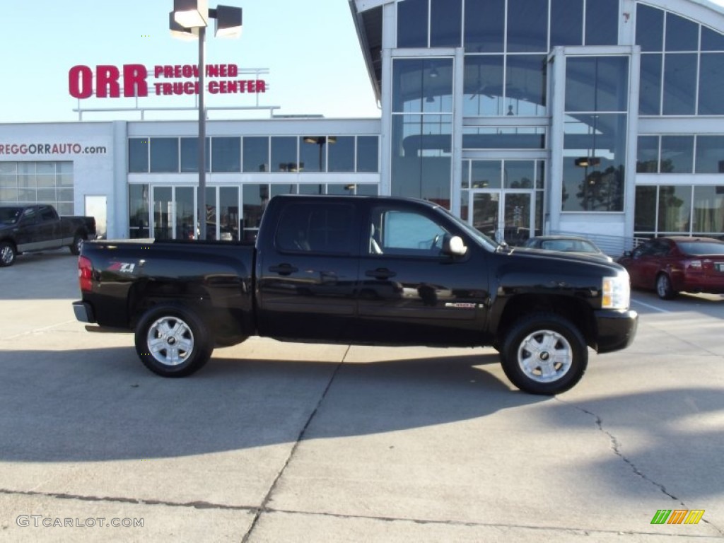 2007 Silverado 1500 LT Crew Cab 4x4 - Black / Ebony Black photo #8