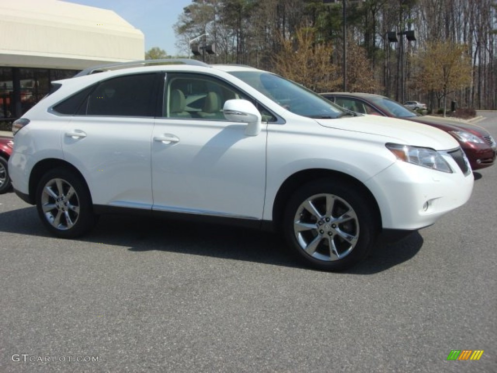 2010 RX 350 AWD - Starfire White Pearl / Parchment/Brown Walnut photo #3