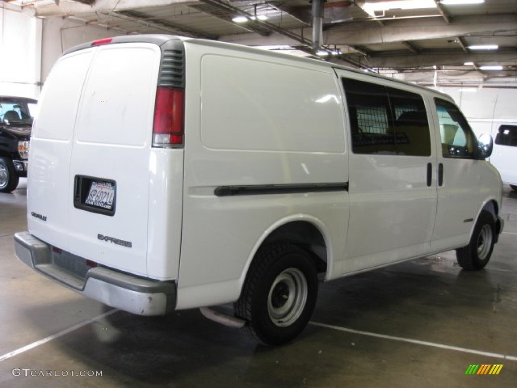 2001 Express 1500 Cargo Van - White / Dark Pewter photo #6