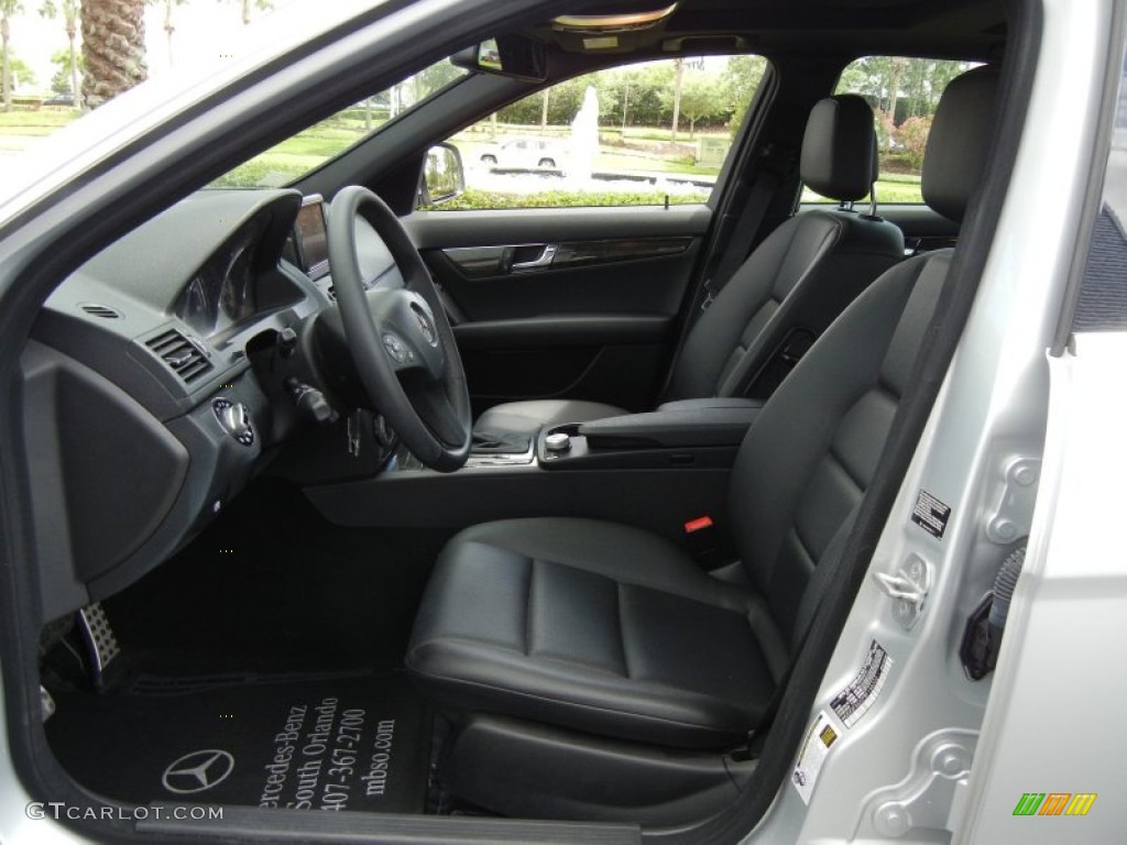 Black Interior 2009 Mercedes-Benz C 350 Sport Photo #62800063