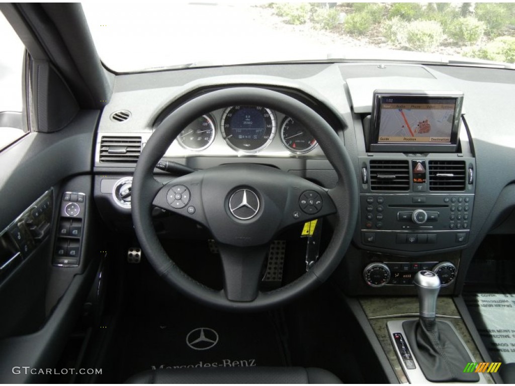 2009 Mercedes-Benz C 350 Sport Black Dashboard Photo #62800144