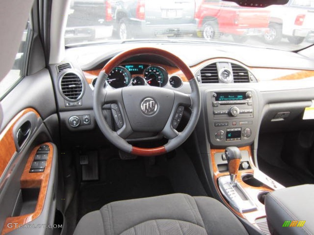 2012 Buick Enclave AWD Ebony Dashboard Photo #62800456