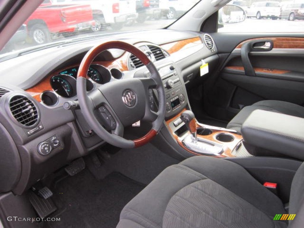 Ebony Interior 2012 Buick Enclave AWD Photo #62800474