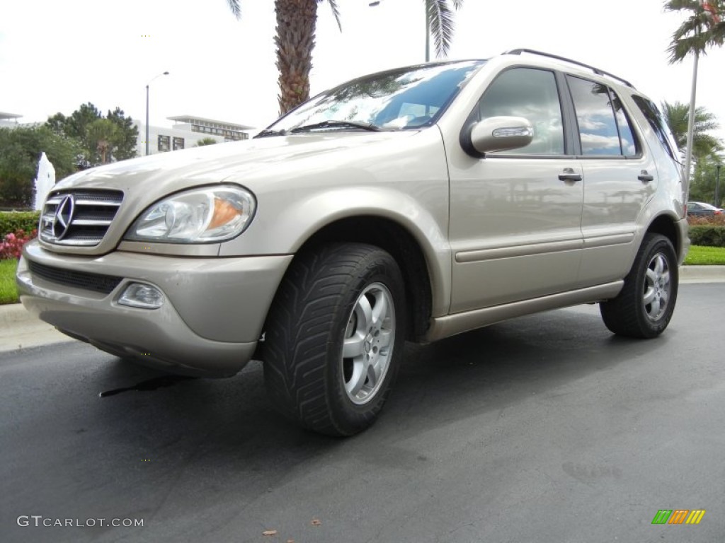 2005 ML 500 4Matic - Desert Silver Metallic / Java photo #2