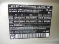 693: Desert Silver Metallic 2005 Mercedes-Benz ML 500 4Matic Color Code