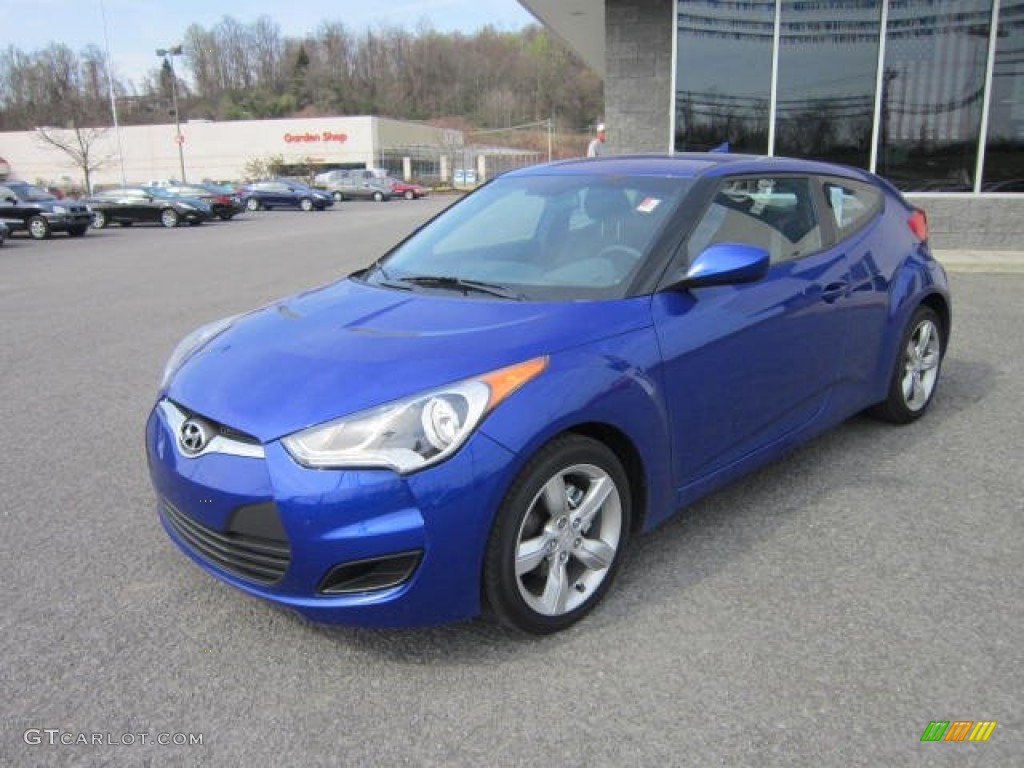 Marathon Blue 2012 Hyundai Veloster Standard Veloster Model Exterior Photo #62801392