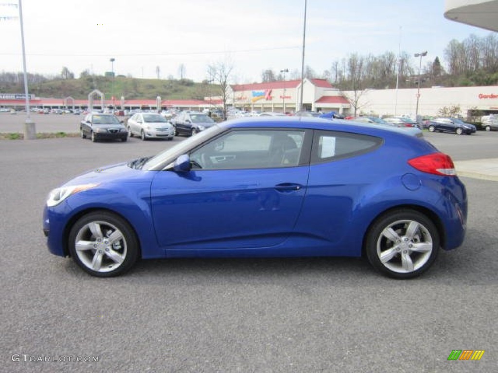 Marathon Blue 2012 Hyundai Veloster Standard Veloster Model Exterior Photo #62801400