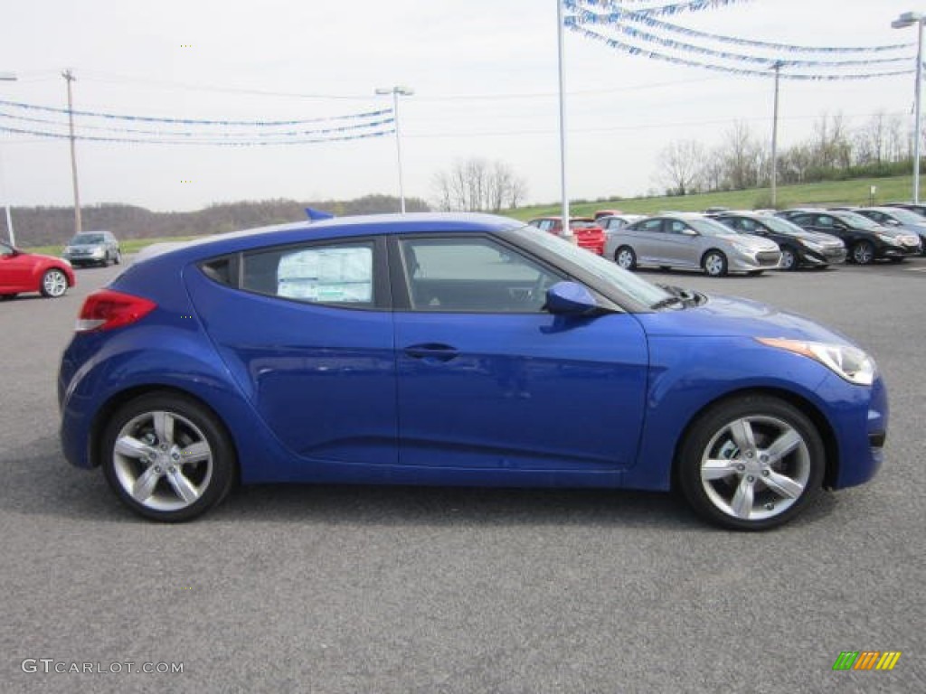 Marathon Blue 2012 Hyundai Veloster Standard Veloster Model Exterior Photo #62801433