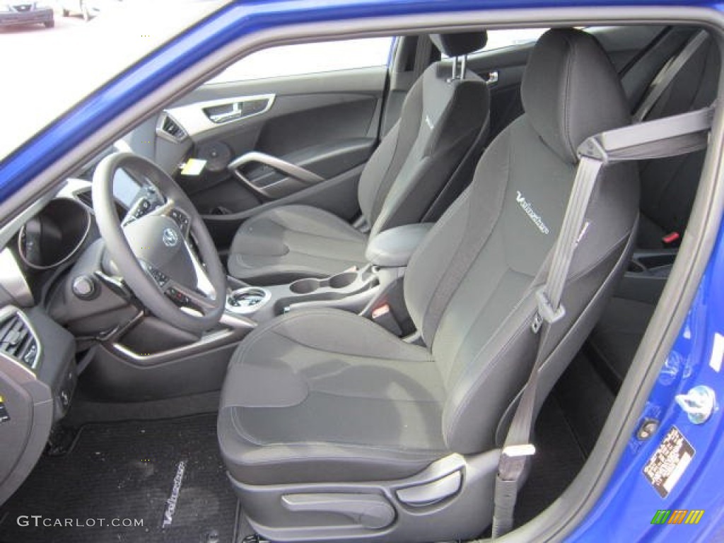 Black Interior 2012 Hyundai Veloster Standard Veloster Model Photo #62801475