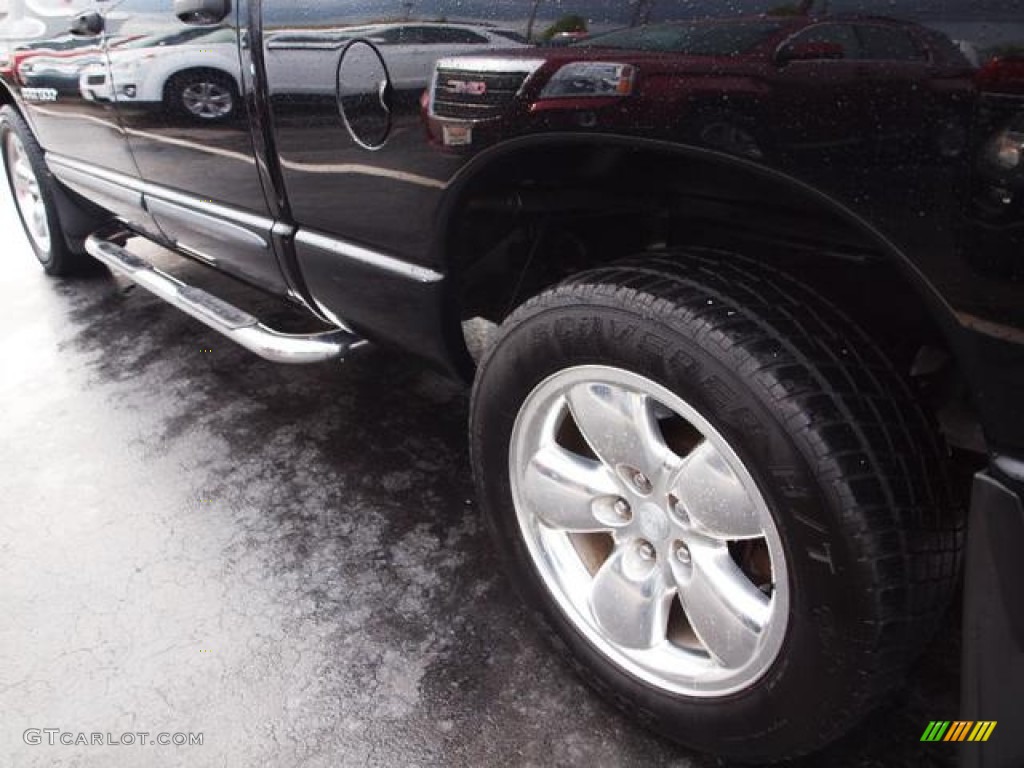 2002 Ram 1500 SLT Quad Cab - Black / Dark Slate Gray photo #4