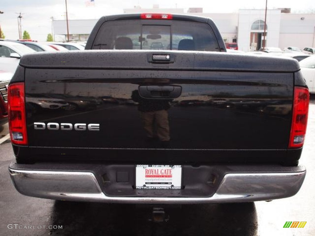 2002 Ram 1500 SLT Quad Cab - Black / Dark Slate Gray photo #6