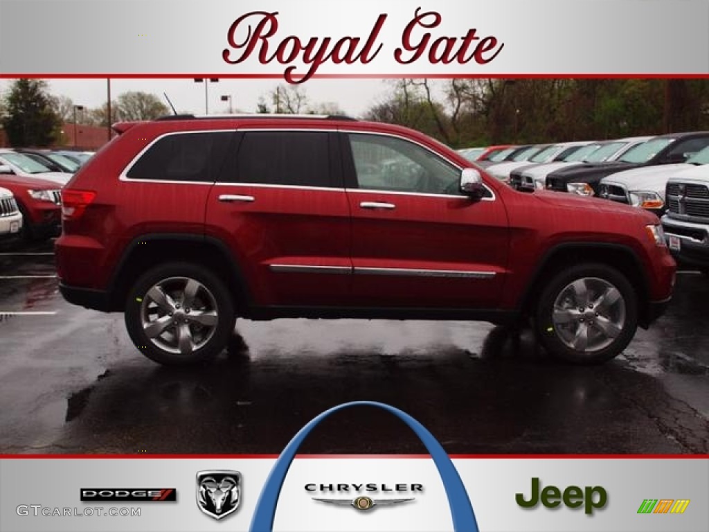 2012 Grand Cherokee Limited 4x4 - Deep Cherry Red Crystal Pearl / Black/Light Frost Beige photo #1