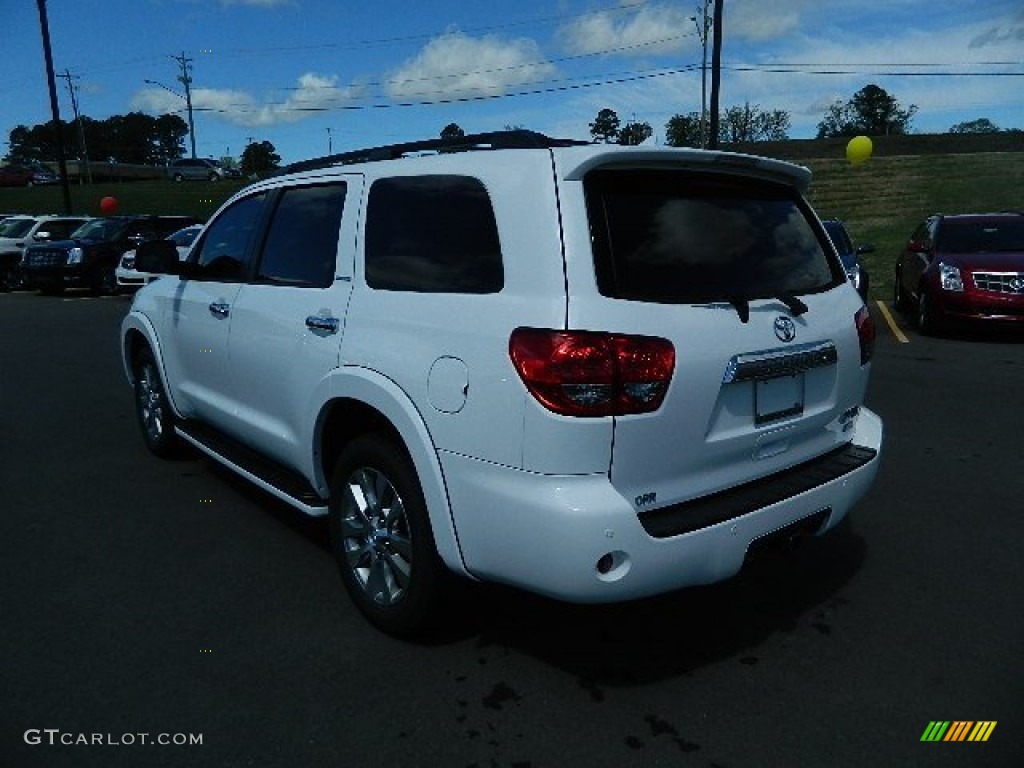 2012 Sequoia Limited 4WD - Blizzard White Pearl / Sand Beige photo #5