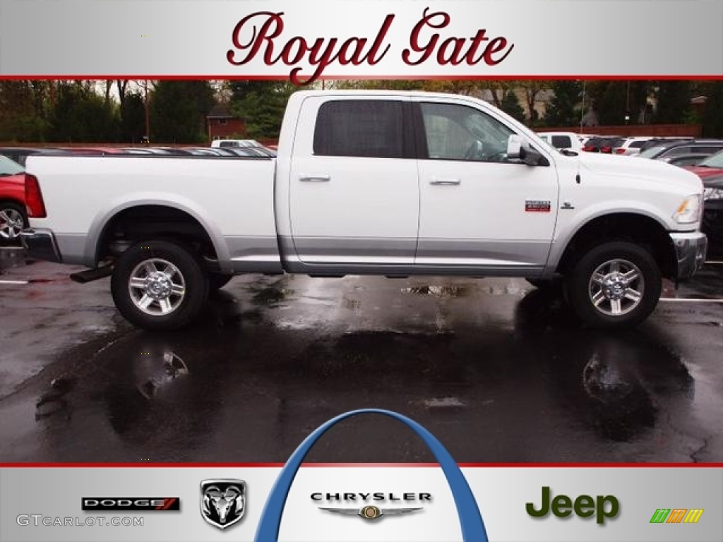 2012 Ram 2500 HD Laramie Crew Cab 4x4 - Bright White / Dark Slate photo #1