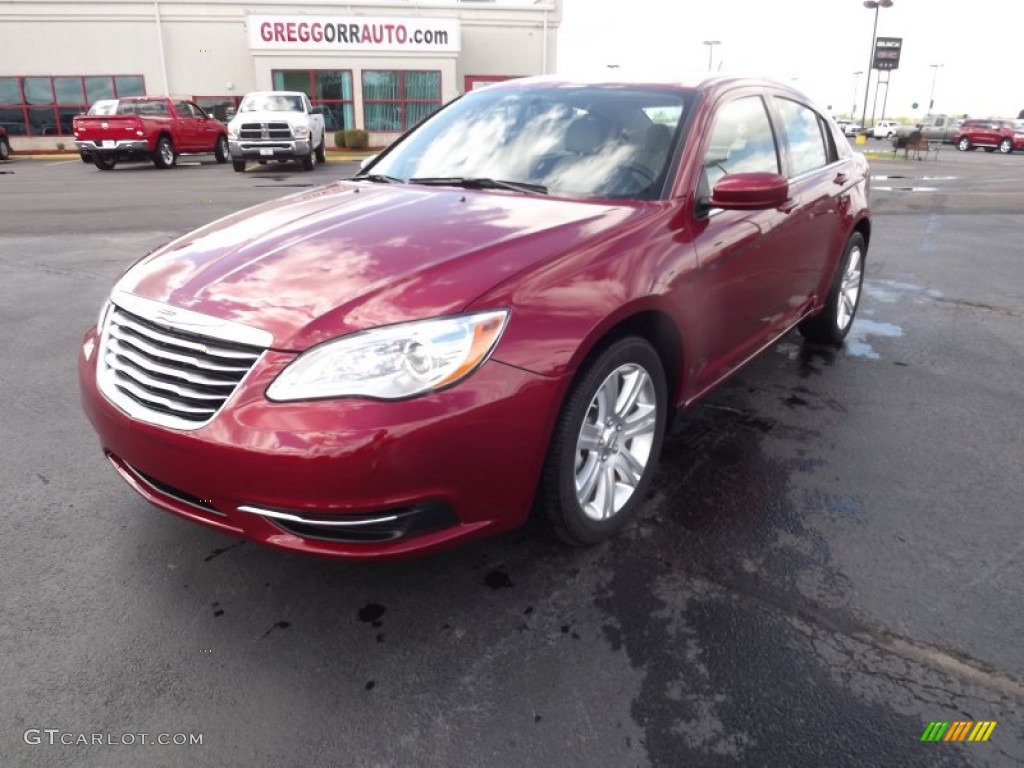 2012 200 Touring Sedan - Deep Cherry Red Crystal Pearl Coat / Black/Light Frost photo #1