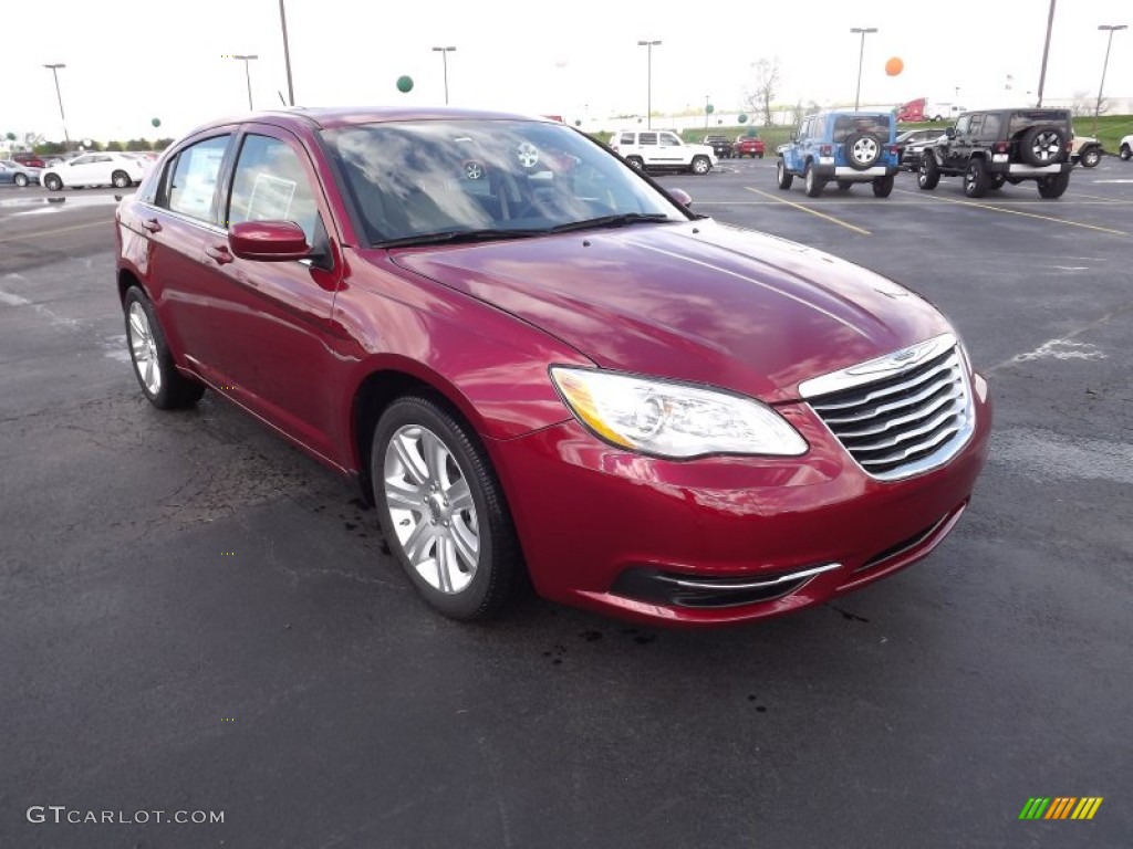 Deep Cherry Red Crystal Pearl Coat 2012 Chrysler 200 Touring Sedan Exterior Photo #62804482