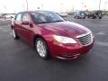 Deep Cherry Red Crystal Pearl Coat 2012 Chrysler 200 Touring Sedan Exterior