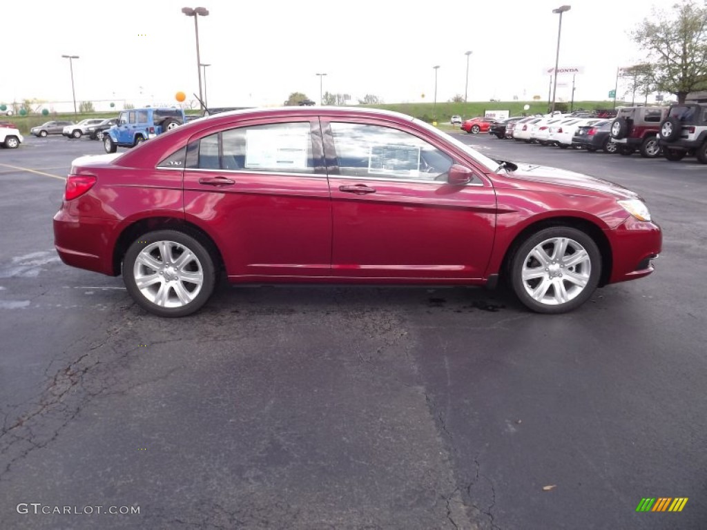 Deep Cherry Red Crystal Pearl Coat 2012 Chrysler 200 Touring Sedan Exterior Photo #62804491