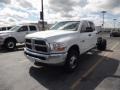 Bright White 2012 Dodge Ram 3500 HD ST Crew Cab 4x4 Dually Chassis