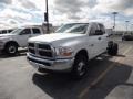 2012 Bright White Dodge Ram 3500 HD ST Crew Cab 4x4 Dually Chassis  photo #1